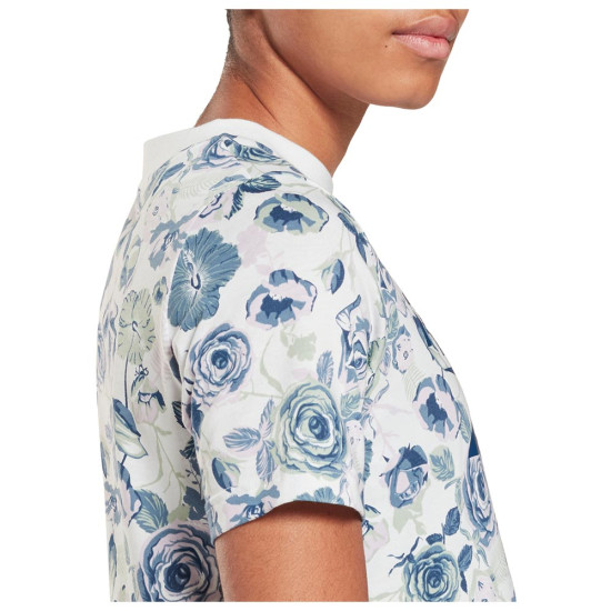 Reebok Γυναικεία κοντομάνικη μπλούζα RI Floral Crop Tee